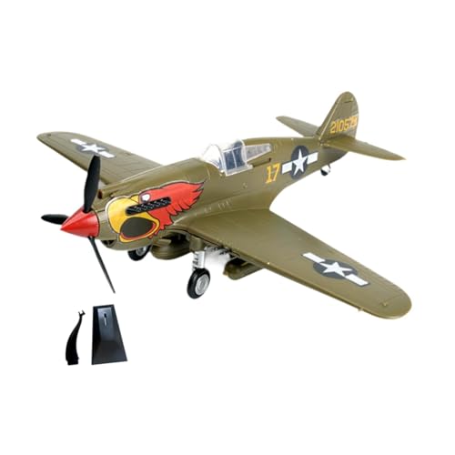 Oshhni Kampfflugzeug-Modellbausatz im Maßstab 1:48, Flugzeugmodell, Feinmotorik, Flugzeugdekoration, für TV-Schrank, Dunkelgrün von Oshhni