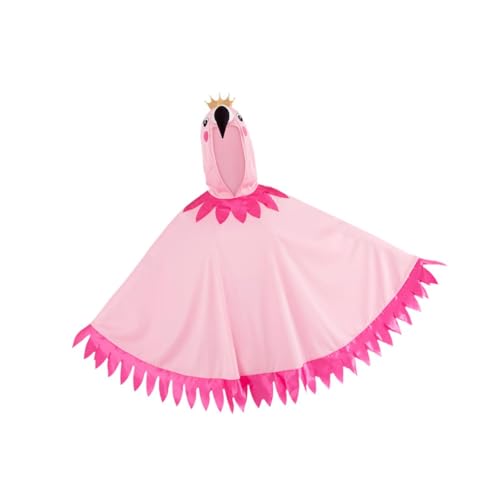 Oshhni Kapuze Cloak Creative Flamingo Kostüm für Geburtstagsbühne Performances Urlaub von Oshhni