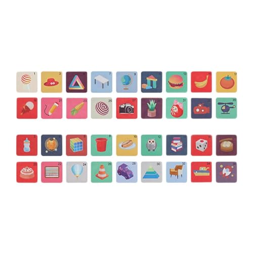 Oshhni Karten, Lernaktivitätskarten, visuell stimuliertes Reisespielzeug, Stoffbuch, Früherziehung für Kinder, Neugeborene, 6–12 Monate, Bunt von Oshhni