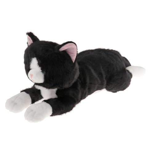 Oshhni Katze Plüsch Spielzeug Plüsch Puppe Stofftier Geburtstag Geschenk Ornament für Stuhl, Schwarz Oshhni Katze Plüsch Spielzeug Plüsch Puppe Stofftier Geburtstag Geschenk Ornament für Stuhl, Schwarz von Oshhni