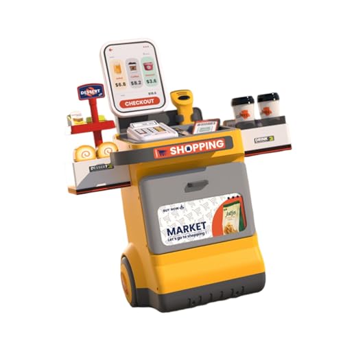 Oshhni Kaufladen Spielzeug für Kinder, Lebensmittel Rollenspielset mit Zubehör, Geschenk für Jungen Ab 3 Jahren, Gelb Oshhni Kaufladen Spielzeug für Kinder, Lebensmittel Rollenspielset mit Zubehör, Geschenk für Jungen Ab 3 Jahren, Gelb von Oshhni