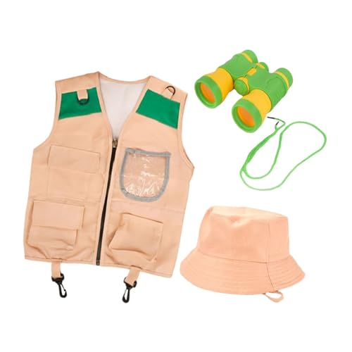 Oshhni Kids Explorer Kit Camping Abenteuer Spielzeugausgliederung Weste Campingausrüstung für Kinder, Klare Taschenweste Oshhni Kids Explorer Kit Camping Abenteuer Spielzeugausgliederung Weste Campingausrüstung für Kinder, Klare Taschenweste von Oshhni