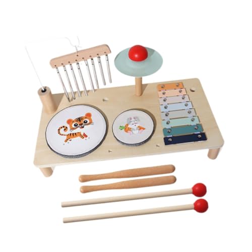 Oshhni Kinder Drum Set Vorschule Lernen Holzmusikinstrument Bildung , Tier Oshhni Kinder Drum Set Vorschule Lernen Holzmusikinstrument Bildung , Tier von Oshhni