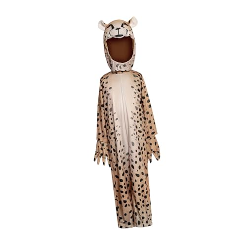Oshhni Kinder Geparden Kostüm Kinder Tier Jumpsuit für Dress -up Celebration Festival, M Oshhni Kinder Geparden Kostüm Kinder Tier Jumpsuit für Dress -up Celebration Festival, M von Oshhni