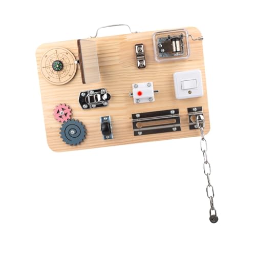 Oshhni Kinder Holz beschäftigt Board Vorschule Lernen einfach, lustige Bildungsspielzeug Handy -Augen -Koordination für Reisespielzeuggeschenke Kinder zu von Oshhni