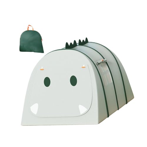 Oshhni Kinder Spielen Zelt Indoor Outdoor Playhouse Geschenkparty atmungsaktiv mit Fenster mit Tragetasche für Kindertagesstätten Kinder, Grün 132x92x72cm von Oshhni