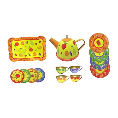 Oshhni Kinder-Teeservice für kleine Mädchen, Teekannen-Tassen-Set, Simulation der Feinmotorik, Nachmittagstee-Spielset, Teeparty-Set für Kinder, Gelb Oshhni Kinder-Teeservice für kleine Mädchen, Teekannen-Tassen-Set, Simulation der Feinmotorik, Nachmittagstee-Spielset, Teeparty-Set für Kinder, Gelb von Oshhni