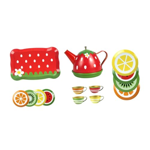 Oshhni Kinder-Teeservice für kleine Mädchen, Teekannen-Tassen-Set, Simulation der Feinmotorik, Nachmittagstee-Spielset, Teeparty-Set für Kinder, Rot Oshhni Kinder-Teeservice für kleine Mädchen, Teekannen-Tassen-Set, Simulation der Feinmotorik, Nachmittagstee-Spielset, Teeparty-Set für Kinder, Rot von Oshhni