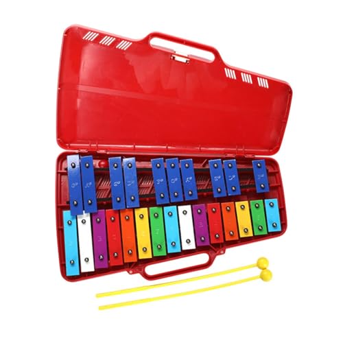 Oshhni Kinder Xylophon Instrument Bildungsspielzeug Hand Percussion Bildungsmusik Spielzeug Kinder Musikinstrument für Vorschule, Rot Oshhni Kinder Xylophon Instrument Bildungsspielzeug Hand Percussion Bildungsmusik Spielzeug Kinder Musikinstrument für Vorschule, Rot von Oshhni