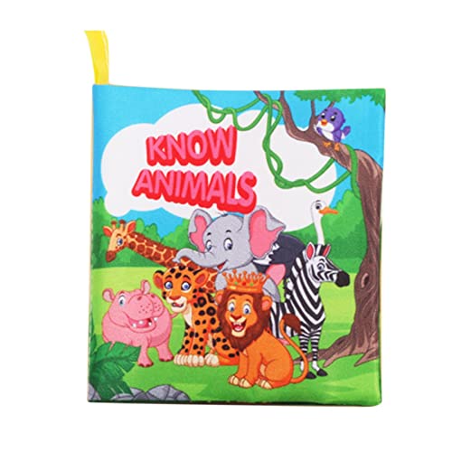 Oshhni Kinderbuch, Aktivitäts-Crinkle-Buch für Kleinkinder, pädagogisches Lernspielzeug, Geschenk für Neugeborene, Animal von Oshhni