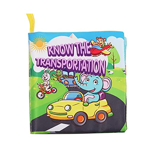 Oshhni Kinderbuch, Aktivitäts-Crinkle-Buch für Kleinkinder, pädagogisches Lernspielzeug, Geschenk für Neugeborene, Der Verkehr von Oshhni