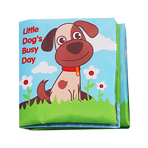 Oshhni Kinderbuch, Aktivitäts-Crinkle-Buch für Kleinkinder, pädagogisches Lernspielzeug, Geschenk für Neugeborene, Hund von Oshhni
