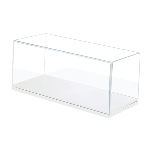 Oshhni Klare Acryl-Vitrine für Modellautos, 1/43, Sacle-Thekenvitrine für Erinnerungsstücke, Kunst, Spielzeugautos und Figuren, Weiße Basis Oshhni Klare Acryl-Vitrine für Modellautos, 1/43, Sacle-Thekenvitrine für Erinnerungsstücke, Kunst, Spielzeugautos und Figuren, Weiße Basis von Oshhni