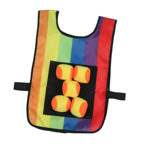 Oshhni Klebriges Ballspiel mit Weste, Fangen und Werfen, bequem, Völkerballspielzeug, Party-Requisiten für Geschenkhöfe, Frauen und Männer, Weste mit Bällen Oshhni Klebriges Ballspiel mit Weste, Fangen und Werfen, bequem, Völkerballspielzeug, Party-Requisiten für Geschenkhöfe, Frauen und Männer, Weste mit Bällen von Oshhni