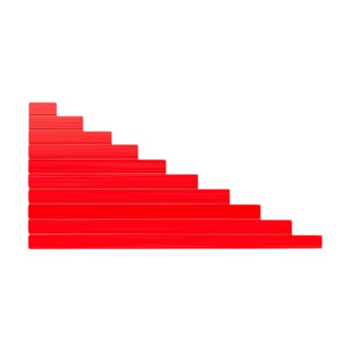 Oshhni Kleine Zahlenstäbe, 10 Schritte von 1 bis 10, Entwicklungsparty, Vorschul-Mathestäbe, Lernspielzeug für 4–6 Jahre alte, Rot Oshhni Kleine Zahlenstäbe, 10 Schritte von 1 bis 10, Entwicklungsparty, Vorschul-Mathestäbe, Lernspielzeug für 4–6 Jahre alte, Rot von Oshhni