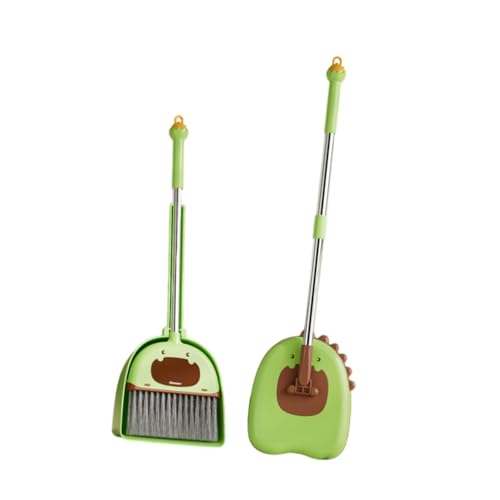 Oshhni Kleiner und Staubpaner Little Housekeeping Helfer Geburtstagsgeschenke Mini feving Hausreinigung für Kinder Jungen Mädchen Mädchen, Besenset mit Mopp von Oshhni