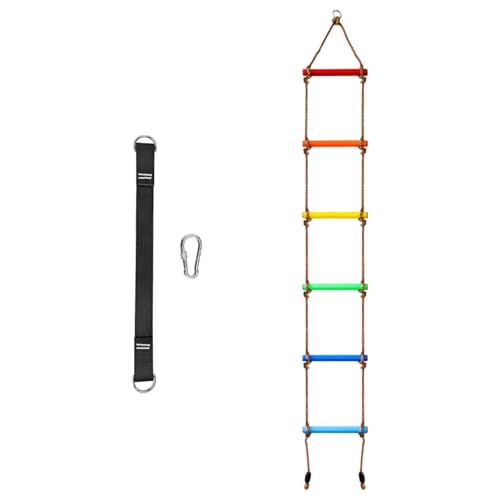 Oshhni Kletterseilleiter für Kinder, Kletterleiter, 6 Abschnitte, Fitnessspielzeug, Trainingsgeräte, Klettergerüst für Kinderspielplätze Oshhni Kletterseilleiter für Kinder, Kletterleiter, 6 Abschnitte, Fitnessspielzeug, Trainingsgeräte, Klettergerüst für Kinderspielplätze von Oshhni