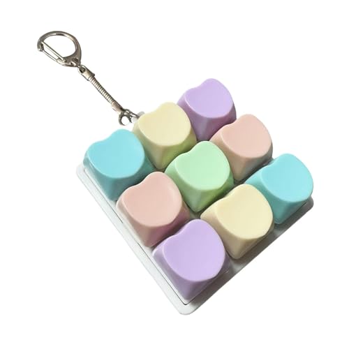 Oshhni -Klicker-Spielzeug, Zappelspielzeug, Würfel, kompakt, lustiger Zeitvertreib, Geschenke für Erwachsene, tragbarer mechanischer, Macaron-Herz Oshhni -Klicker-Spielzeug, Zappelspielzeug, Würfel, kompakt, lustiger Zeitvertreib, Geschenke für Erwachsene, tragbarer mechanischer, Macaron-Herz von Oshhni