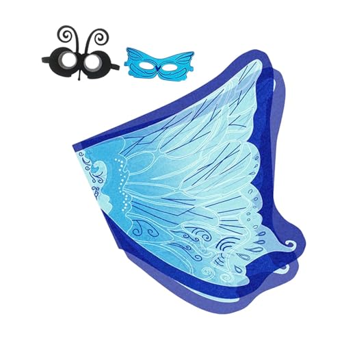 Oshhni Kostüm mit Schmetterlingsflügeln für Kinder für Den Kindertag, Blau Oshhni Kostüm mit Schmetterlingsflügeln für Kinder für Den Kindertag, Blau von Oshhni