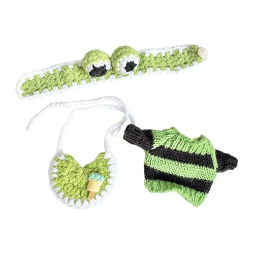Oshhni Kostüme für Puppen, Modische Pullover für Mädchen, Abnehmbare Anhänger Und Outfits, GrÜn Oshhni Kostüme für Puppen, Modische Pullover für Mädchen, Abnehmbare Anhänger Und Outfits, GrÜn von Oshhni