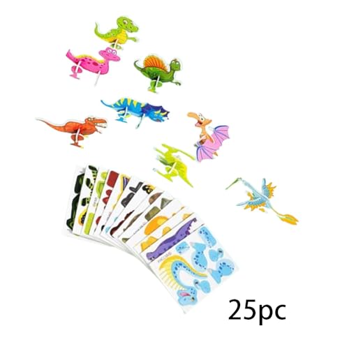 Oshhni Kreative 3D Puzzles für Kinder, Pädagogisch Wertvoll, Altersgerechtes Spielzeug, Dinosaurier von Oshhni