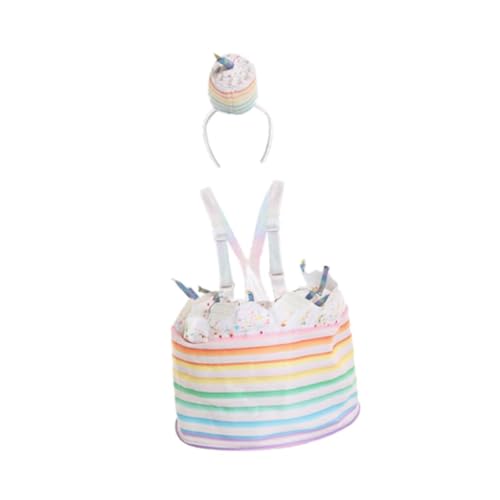 Oshhni Kuchenkostüm für Kinder im Alter von 3–5 Jahren, Kostüm für Mottoparty, Bühne, Halloween Oshhni Kuchenkostüm für Kinder im Alter von 3–5 Jahren, Kostüm für Mottoparty, Bühne, Halloween von Oshhni