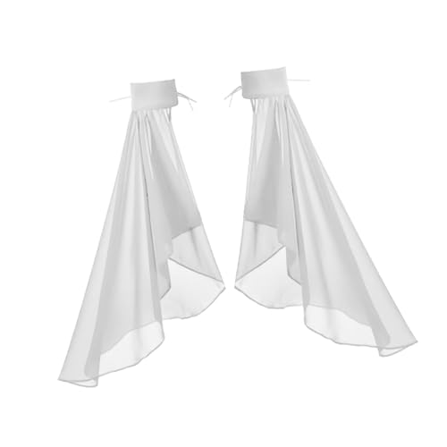 Oshhni Lange Tüllärmel Satin Abnehmbar für Halloween Cosplay -Kleid, Weiß Oshhni Lange Tüllärmel Satin Abnehmbar für Halloween Cosplay -Kleid, Weiß von Oshhni