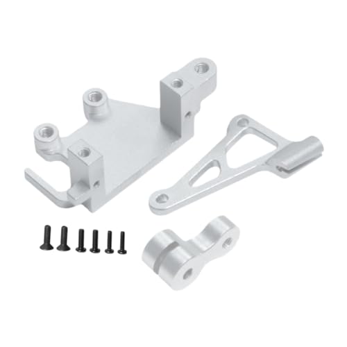 Oshhni Lenkerausrüstung Halterung Arm Set RC Bike Ersatzteil Servo Arm Upgrades Zubehör für 1/4 - RC Bike Reparatur Kit, Silber von Oshhni
