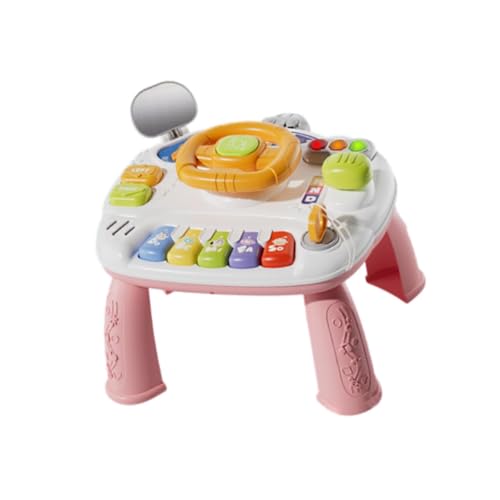 Oshhni Lenkrad-Spielzeug, Baby-Aktivitätstisch, Ampeln, Vorschule, frühes Lernspielzeug, Musikspielzeug für Jungen, Rosa Oshhni Lenkrad-Spielzeug, Baby-Aktivitätstisch, Ampeln, Vorschule, frühes Lernspielzeug, Musikspielzeug für Jungen, Rosa von Oshhni