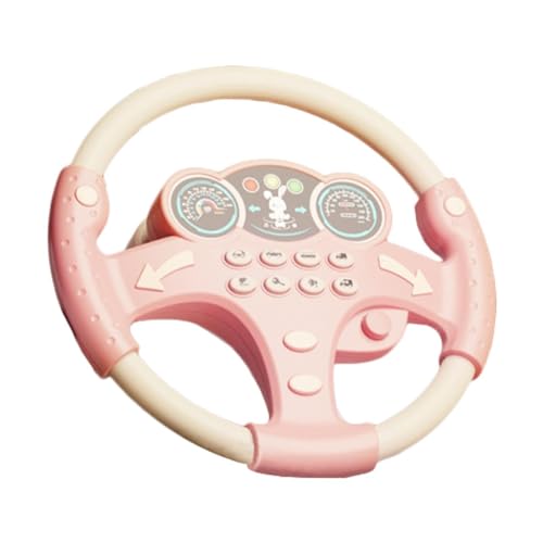 Oshhni Lenkradspielzeug tound totzing Kinder Sound Spiel tragbares Fahrcontroller Musical Aktivitäten für Mädchen Jungen Geschenk, Rosa von Oshhni
