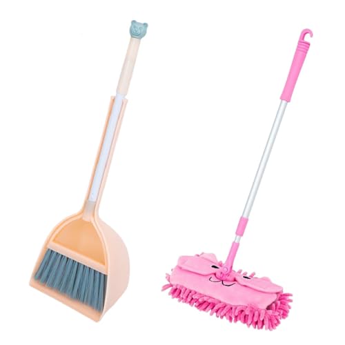 Oshhni Little Housekeeping -Helfer -Set, Kleinkinder Set Motorkenntnisse Kleiner Mopp für Kinderreinigungsset für Vorschuljungen, Orangenbesen Oshhni Little Housekeeping -Helfer -Set, Kleinkinder Set Motorkenntnisse Kleiner Mopp für Kinderreinigungsset für Vorschuljungen, Orangenbesen von Oshhni