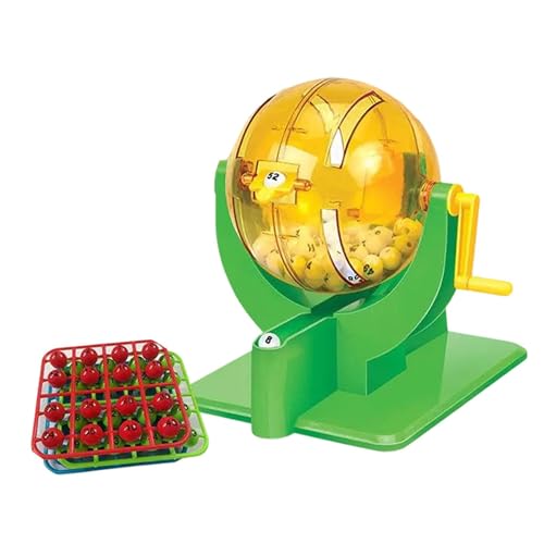 Oshhni Lotterieautomat Lottospiel mit Lottozahlen Kugeln Stabile Glückszahlen Picking Maschine für Partys Wohnzimmer Große Gruppen, DREI Farbkugeln von Oshhni
