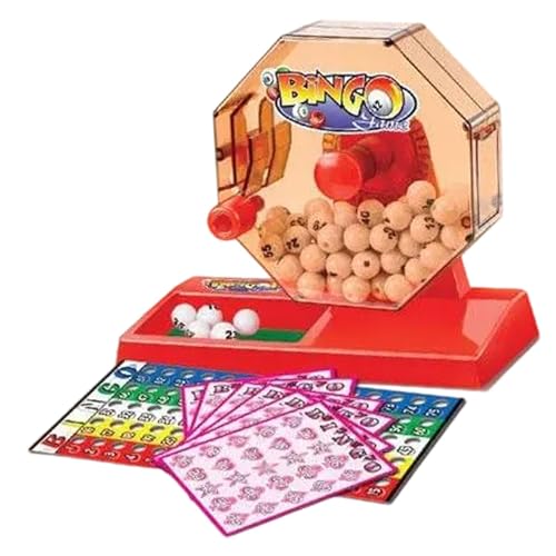 Oshhni Lotto Maschine für Familienspiel mit weißen Kugeln, 90pcs Bälle Oshhni Lotto Maschine für Familienspiel mit weißen Kugeln, 90pcs Bälle von Oshhni