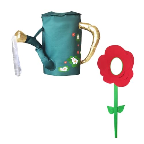 Oshhni Lustiges Halloween-Kostüm mit Blume und Gießkanne für Paare, Halloween für Theater von Oshhni