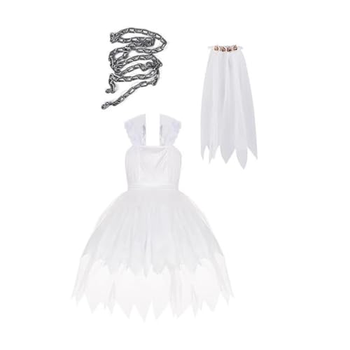 Oshhni Mädchen Kostüm für Halloween Braut mit Tutu für kreative Anlässe, 130 cm Oshhni Mädchen Kostüm für Halloween Braut mit Tutu für kreative Anlässe, 130 cm von Oshhni
