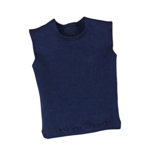 Oshhni Männerfiguren im Maßstab 1:6, T-Shirt, ärmellose Weste, handgefertigtes Kostüm, Miniaturpuppenkleidung für 12-Zoll-Figuren, Körperzubehör, Blau Oshhni Männerfiguren im Maßstab 1:6, T-Shirt, ärmellose Weste, handgefertigtes Kostüm, Miniaturpuppenkleidung für 12-Zoll-Figuren, Körperzubehör, Blau von Oshhni