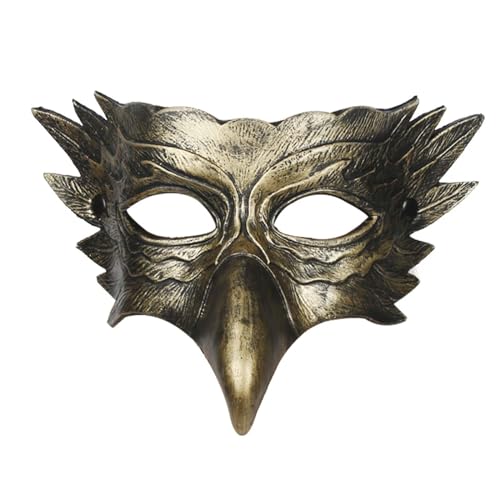 Oshhni -Maske, Maskerade-Maske, angenehm zu tragen, Abschlussball-Maske, Kostüm, Cosplay für Performance, Festival, Anzieh, Abschlussball, Erwachsene, Aureat von Oshhni