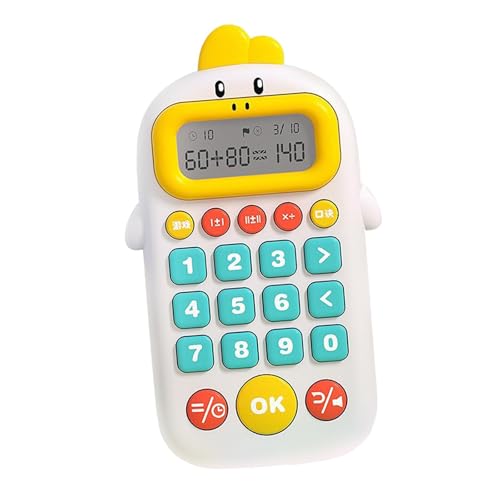 Oshhni Mathe-Spiel, Mathe-Spielzeug, Trainingsgeschenke, Lernwerkzeug für Klassenzimmer, elektronischer Taschenrechner, pädagogisches Spielzeug für, Weiß von Oshhni