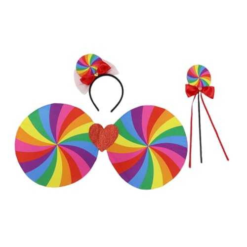 Oshhni Mehrlagiger Regenbogen-Ballettrock für Mädchen für Maskeraden, Ostern, Halloween, Mottoparty, 3 Stück Oshhni Mehrlagiger Regenbogen-Ballettrock für Mädchen für Maskeraden, Ostern, Halloween, Mottoparty, 3 Stück von Oshhni