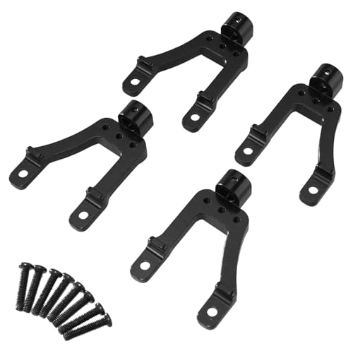 Oshhni Metall-Stoßdämpferhalterungssatz vorne und hinten, RC-Auto-Upgrade-Zubehör, Schwarz Oshhni Metall-Stoßdämpferhalterungssatz vorne und hinten, RC-Auto-Upgrade-Zubehör, Schwarz von Oshhni