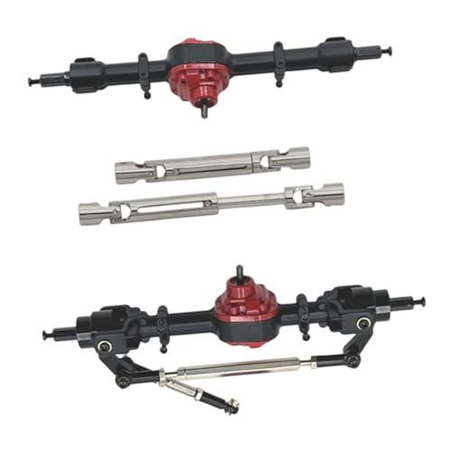 Oshhni Metall-Vorder- und Hinterachsen, RC-Auto-Upgrade-Teile im Maßstab 1:12, Modifikation, DIY, verstellbare Antriebswellen, Ersatz für MN82Pro, Schwarz Oshhni Metall-Vorder- und Hinterachsen, RC-Auto-Upgrade-Teile im Maßstab 1:12, Modifikation, DIY, verstellbare Antriebswellen, Ersatz für MN82Pro, Schwarz von Oshhni