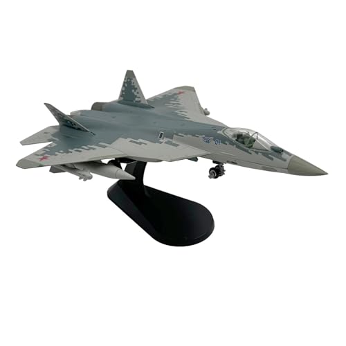 Oshhni Militärflugzeugmodell SU 57 Druckgussmodell für Jungen Geschenksammlung Und Geschenk von Oshhni