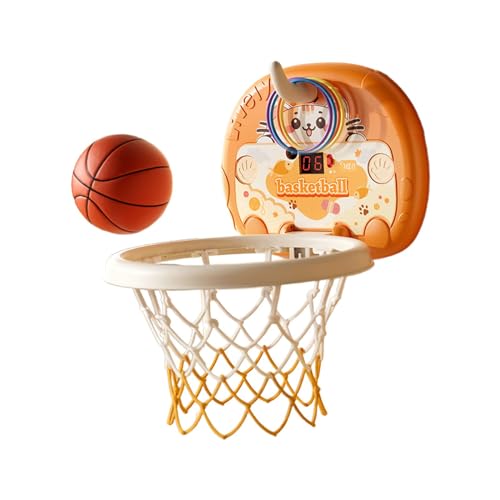 Oshhni Mini-Basketballkorb-Set für Jungen und Mädchen, Sportspielzeug, zum Aufhängen, Basketballrahmen, höhenverstellbar, für Kinder, Jungen und Mädchen, Katzen von Oshhni
