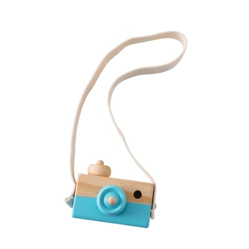 Oshhni Mini-Kamera, Spielzeug, Foto-Requisiten, Premium-Vintage-Stil, leicht zu tragen, Geschenk, Zimmer, Hängedekor mit Riemen, Ornament, Jungen, Mädchen, Blau von Oshhni