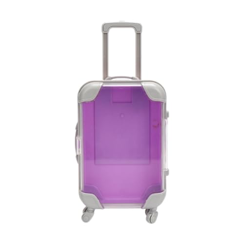 Oshhni Mini-Koffer, Gepäckaufbewahrungsbox, Miniatur-Puppenkoffer, Puppenhaus-Zubehör für Kinderspielzeug, Lila Oshhni Mini-Koffer, Gepäckaufbewahrungsbox, Miniatur-Puppenkoffer, Puppenhaus-Zubehör für Kinderspielzeug, Lila von Oshhni
