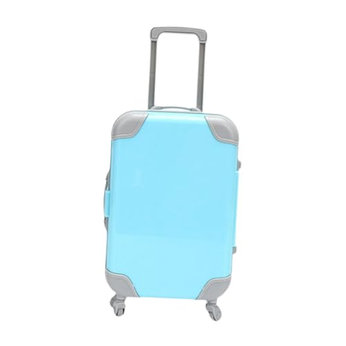 Oshhni Mini-Koffer, Wimpernhalter, Miniatur-Puppenkoffer, Puppenhaus-Zubehör zum Anziehen, Blau Oshhni Mini-Koffer, Wimpernhalter, Miniatur-Puppenkoffer, Puppenhaus-Zubehör zum Anziehen, Blau von Oshhni
