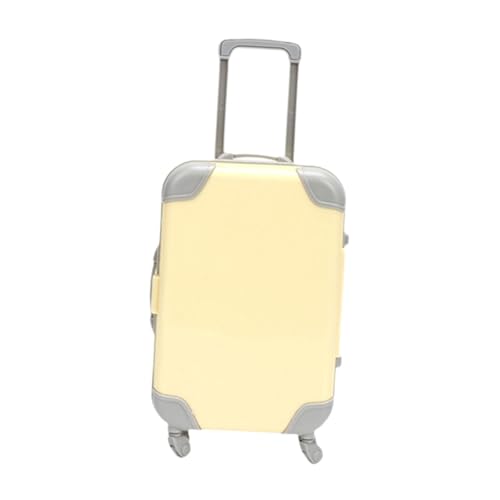 Oshhni Mini-Koffer, Wimpernhalter, Miniatur-Puppenkoffer, Puppenhaus-Zubehör zum Anziehen, Gelb Oshhni Mini-Koffer, Wimpernhalter, Miniatur-Puppenkoffer, Puppenhaus-Zubehör zum Anziehen, Gelb von Oshhni