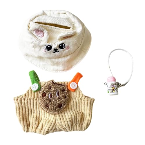 Oshhni Mini-Puppen Hose Kleidung Set Hut Set Flasche Weihnachts Geburtstag Geschenk Mädchen Puppe Kleidung niedlich Puppen Anzug für Puppen, Keksflaschen-Set Oshhni Mini-Puppen Hose Kleidung Set Hut Set Flasche Weihnachts Geburtstag Geschenk Mädchen Puppe Kleidung niedlich Puppen Anzug für Puppen, Keksflaschen-Set von Oshhni