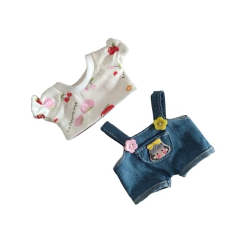 Oshhni Mini-Puppenkleidung, Puppenhosen, Outfits, Mädchengeschenk, Bequeme Kostüme, Puppenkleidung, Overall-Set für Puppen im Alter von 5–7, 8–10, Mehrfarbig Oshhni Mini-Puppenkleidung, Puppenhosen, Outfits, Mädchengeschenk, Bequeme Kostüme, Puppenkleidung, Overall-Set für Puppen im Alter von 5–7, 8–10, Mehrfarbig von Oshhni