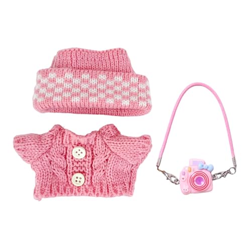 Oshhni Mini Puppenkleidung Puppenkleidung Anzug Handgemachte Kleidung Pullover und Beanie Accessoires für 15 cm/17 cm Puppengeburtstag, Rosa Oshhni Mini Puppenkleidung Puppenkleidung Anzug Handgemachte Kleidung Pullover und Beanie Accessoires für 15 cm/17 cm Puppengeburtstag, Rosa von Oshhni